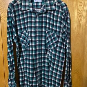 Green Plaid Men's Shirt